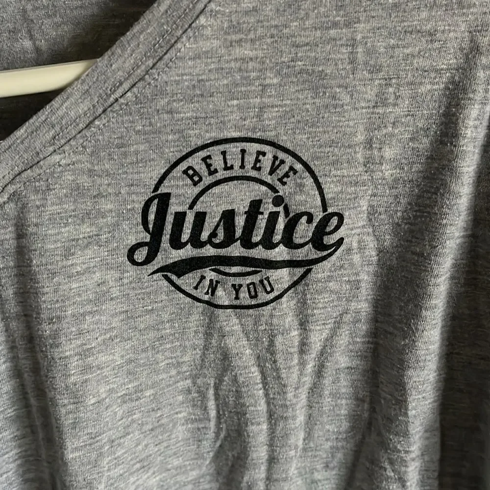 Justice Girls Believe in You long sleeve t shirt size 18